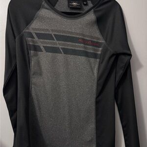Harley-Davidson Gray and Black Graphic Tee